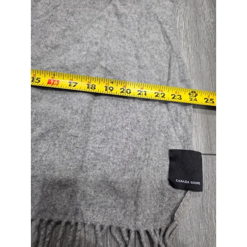 Canada Goose Classic Merino wool Grey Scarf Wool A009779